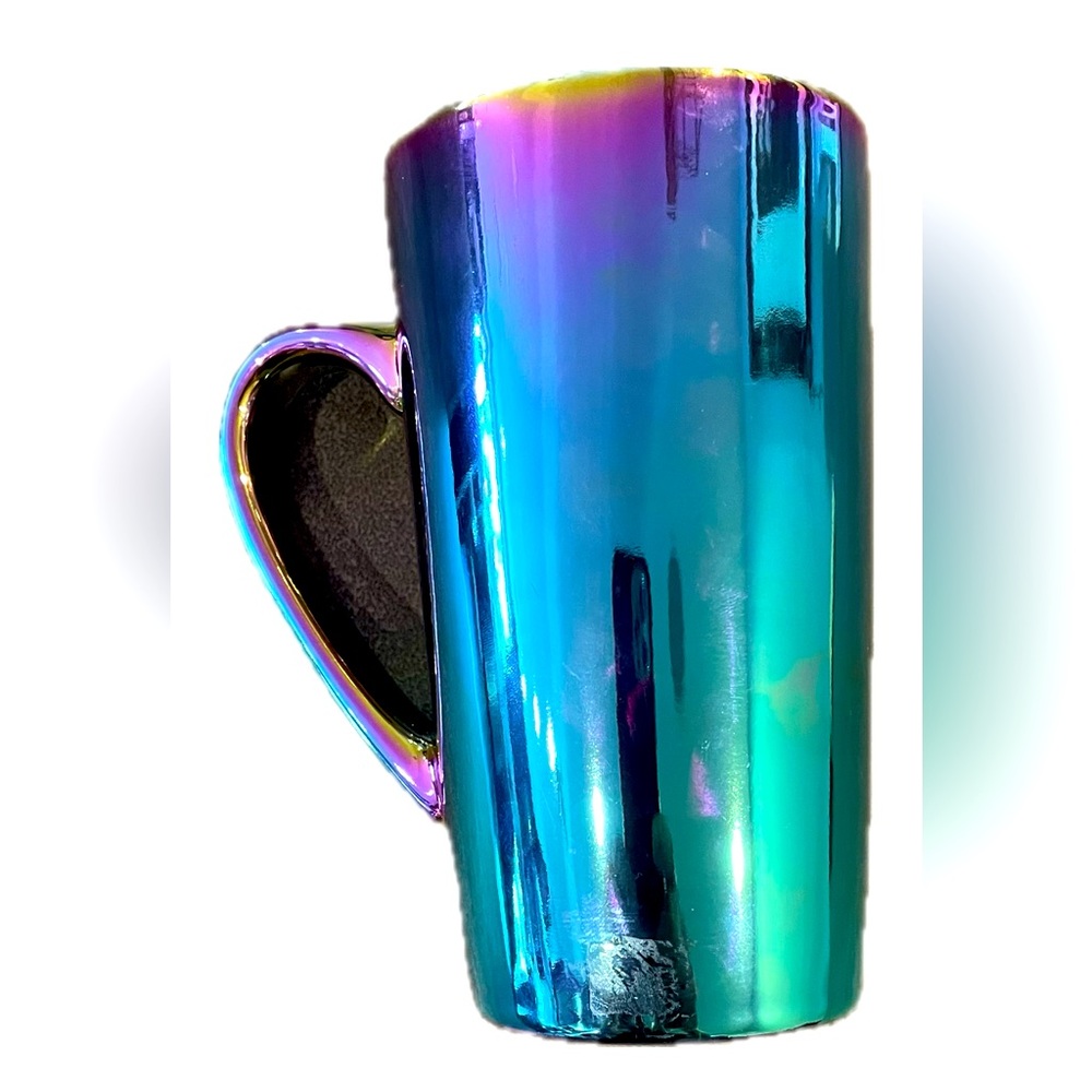 💕 NWOT Starbucks Holographic Iridescent 20oz Latte/Hot Chocolate Mug - Picture 2 of 3